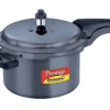 Prestige Deluxe Plus Hard Anodized Outer Lid Pressure Cooker, 5 Litres, Black, 5 Liter